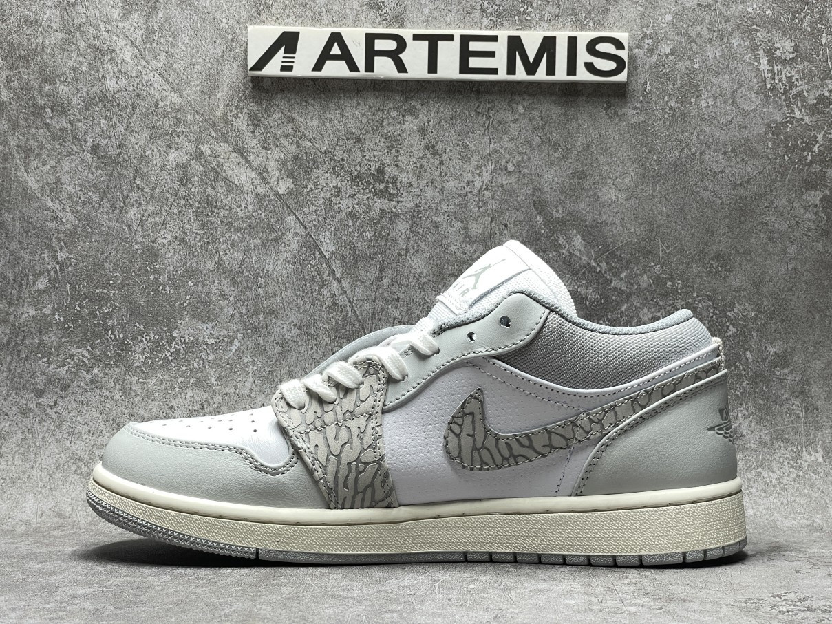 Air Jordan 1 Low PRM Smoke Grey Elephant