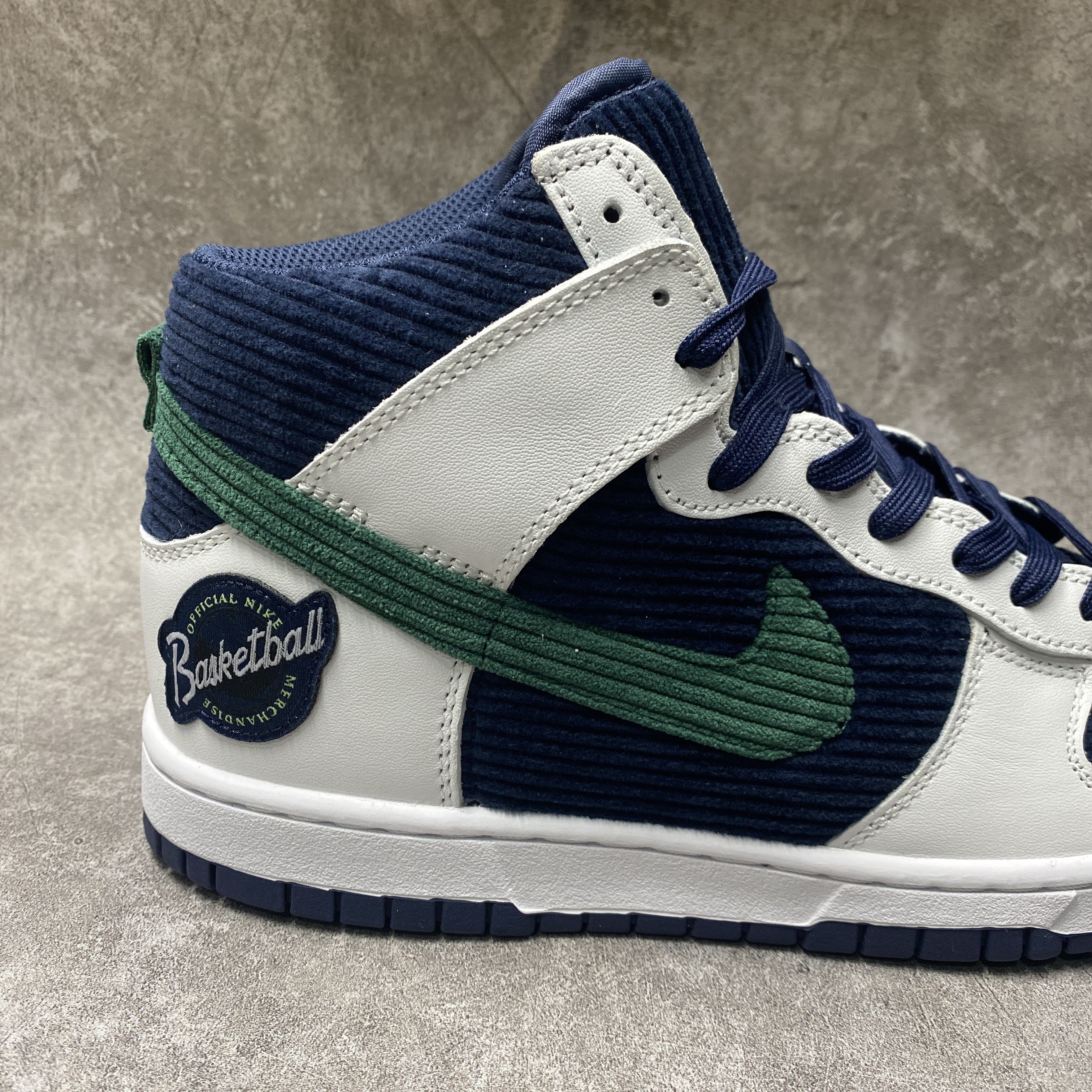 Nike Dunk High Sports Specialties White Navy