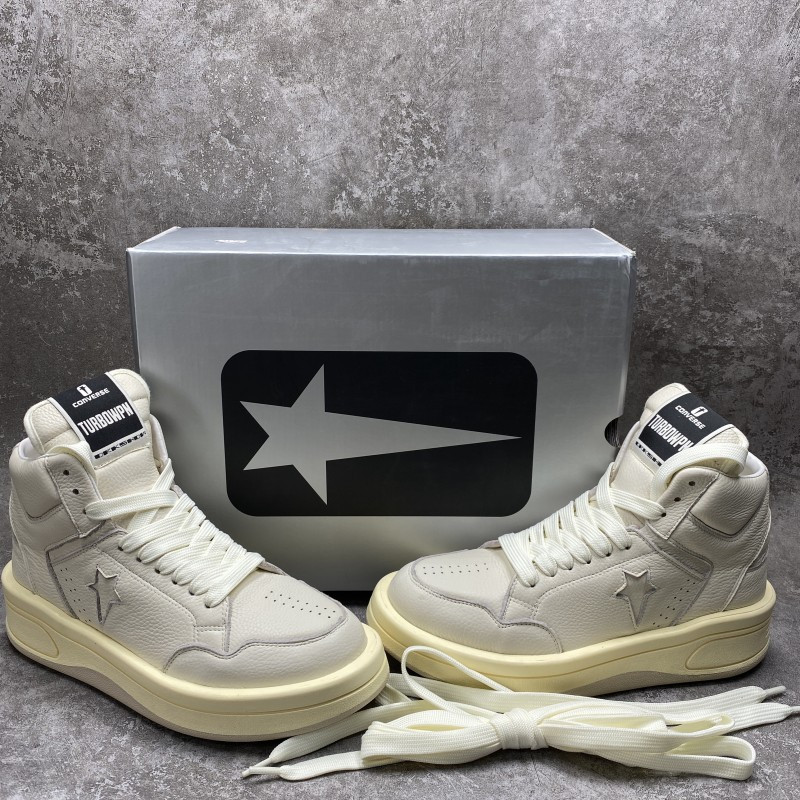 Converse TURBOWPN Mid Rick Owens DRKSHDW Egret