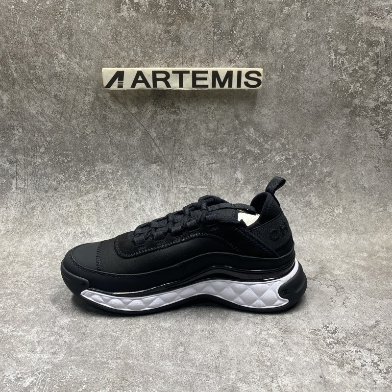 Chanel Low Top Trainer Velvet Black