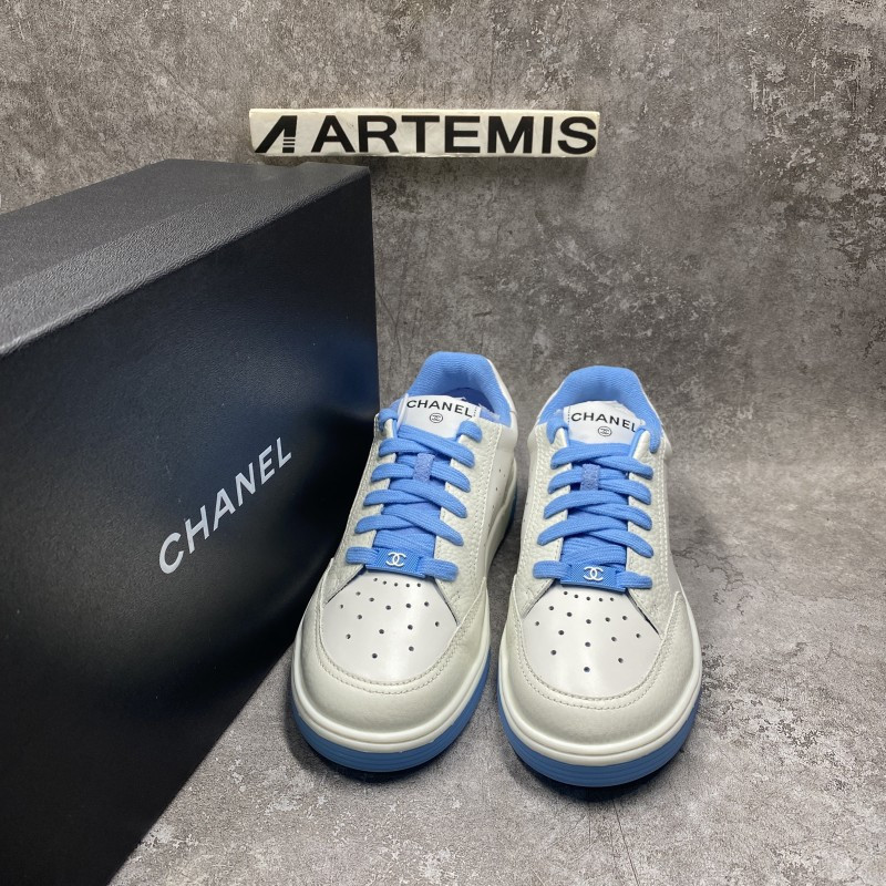Chanel Runner Tennis White Light Blue