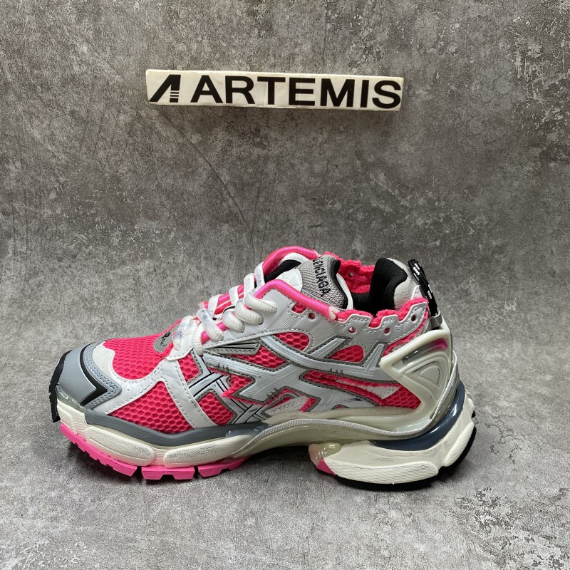 Balenciaga Wmns Runner Sneaker White Neon Pink