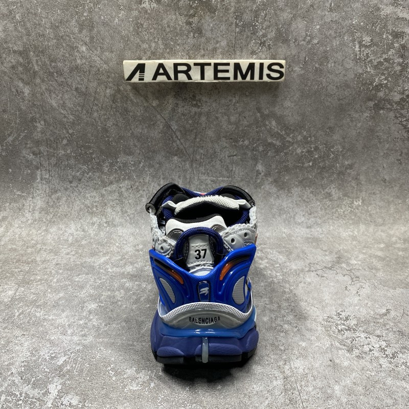 Balenciaga Graffiti Runner Sneaker In Blue