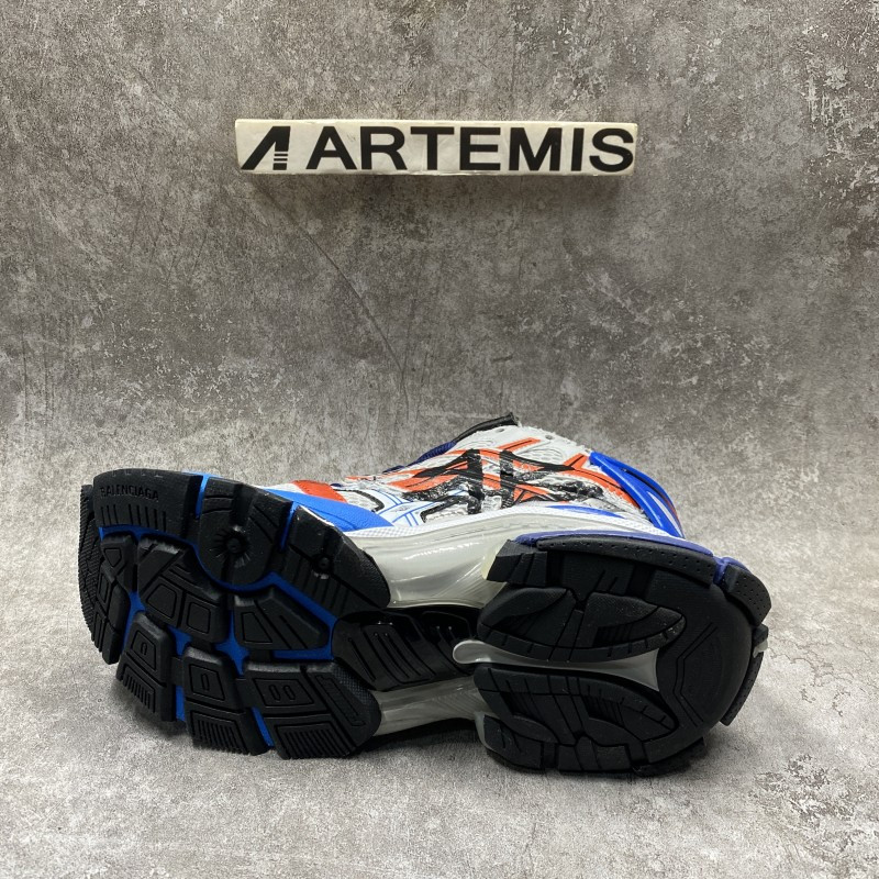 Balenciaga Graffiti Runner Sneaker In Blue