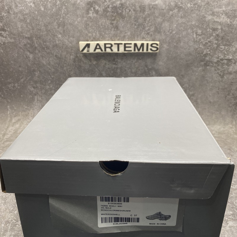 Balenciaga 3XL Mule Sneakers in Silver