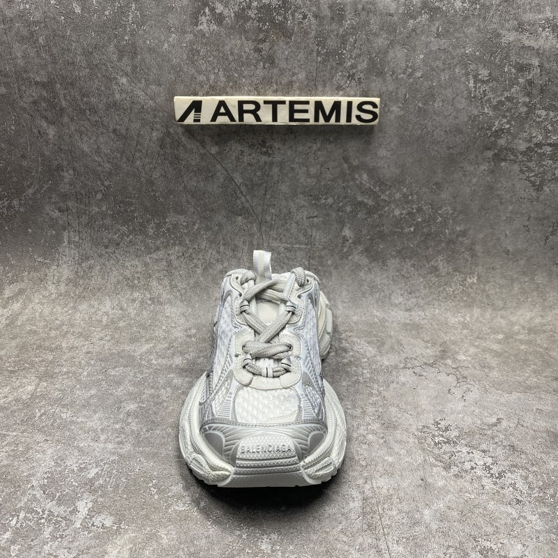 Balenciaga 3XL Mule Sneakers in Silver