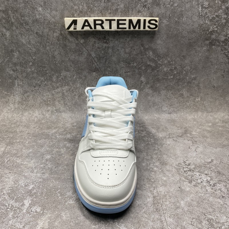OFF-WHITE Out Of Office OOO 30 MM Low Tops White Light Blue