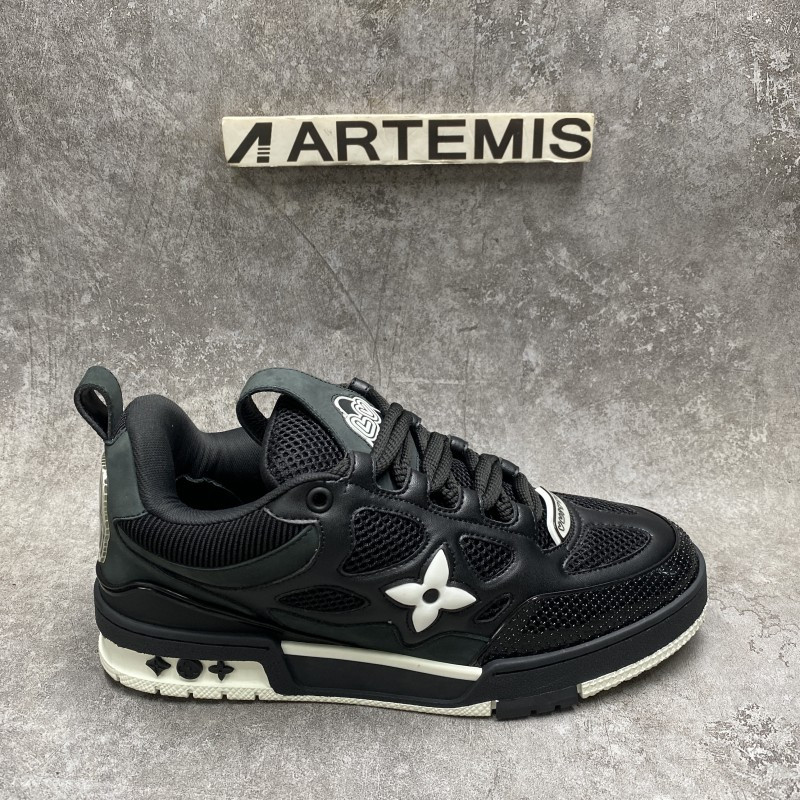 LV Skate Sneaker Black White