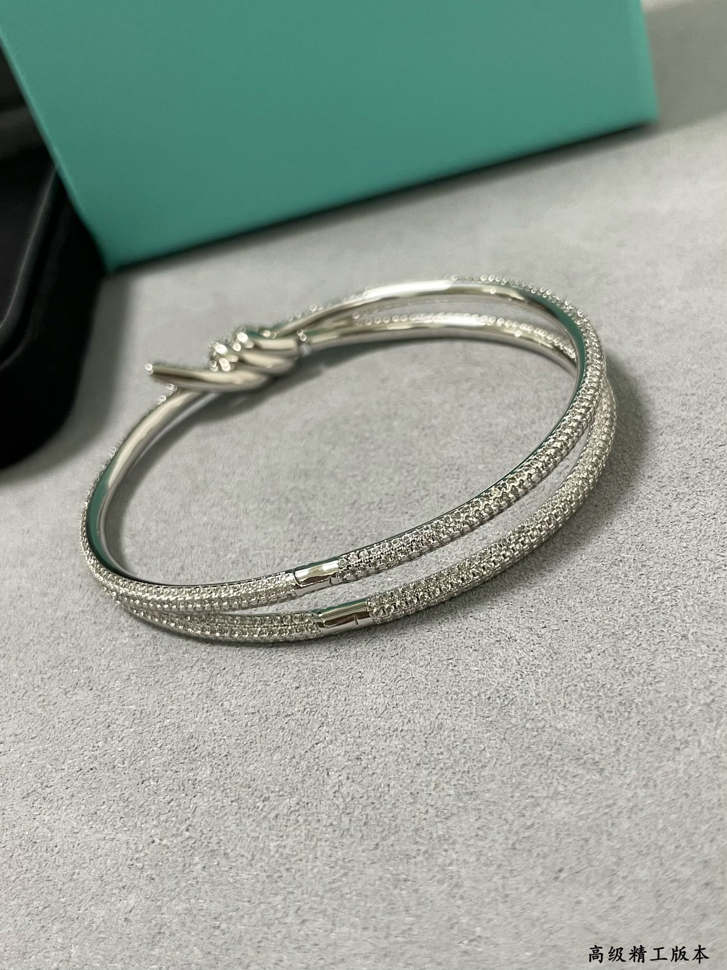 Tiffany & Co. T Wire Knot Full Diamond Bracelet