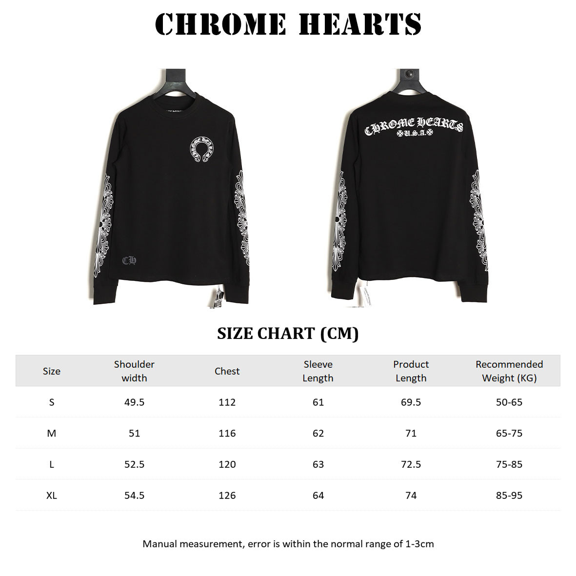 Ch*0me He**ts 25fw long-sleeved t-shirt