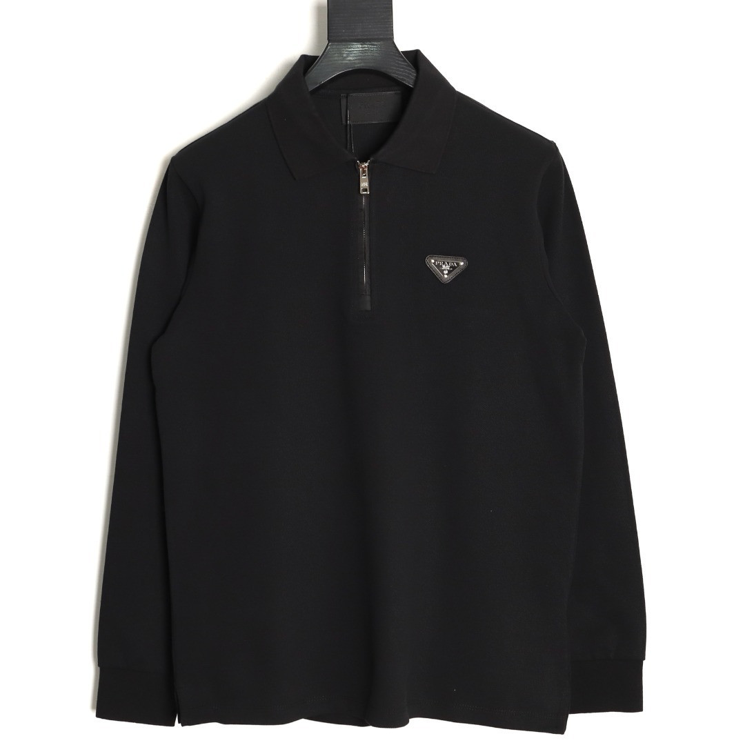 Prada Long-sleeved Polo Shirt