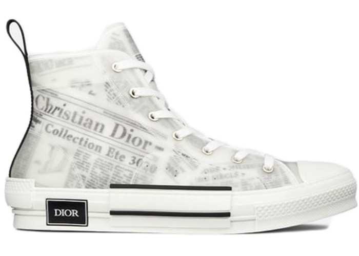 Dior B23 High Top Daniel Asham Newspaper