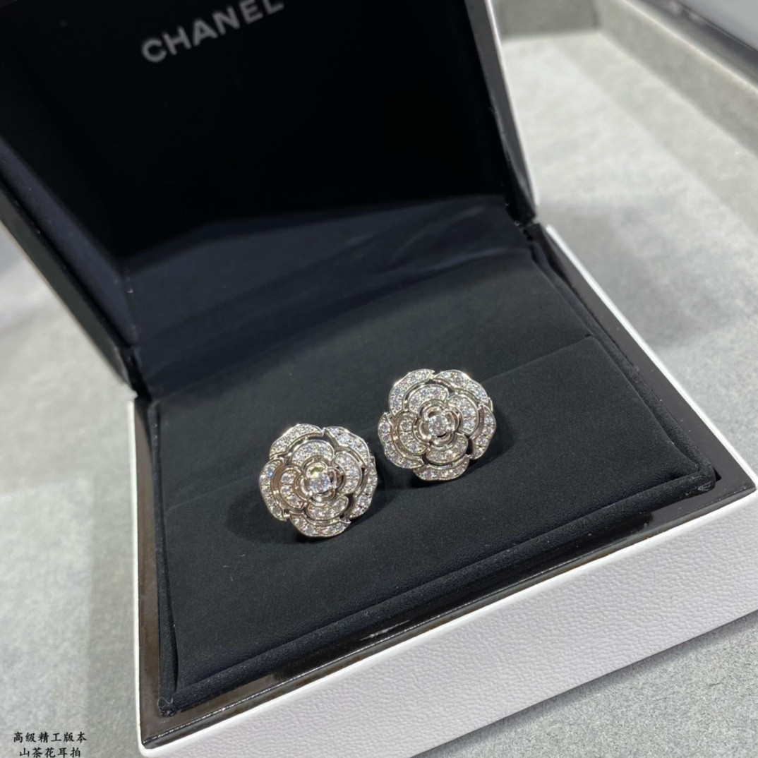 Chanel Camellia Earrings