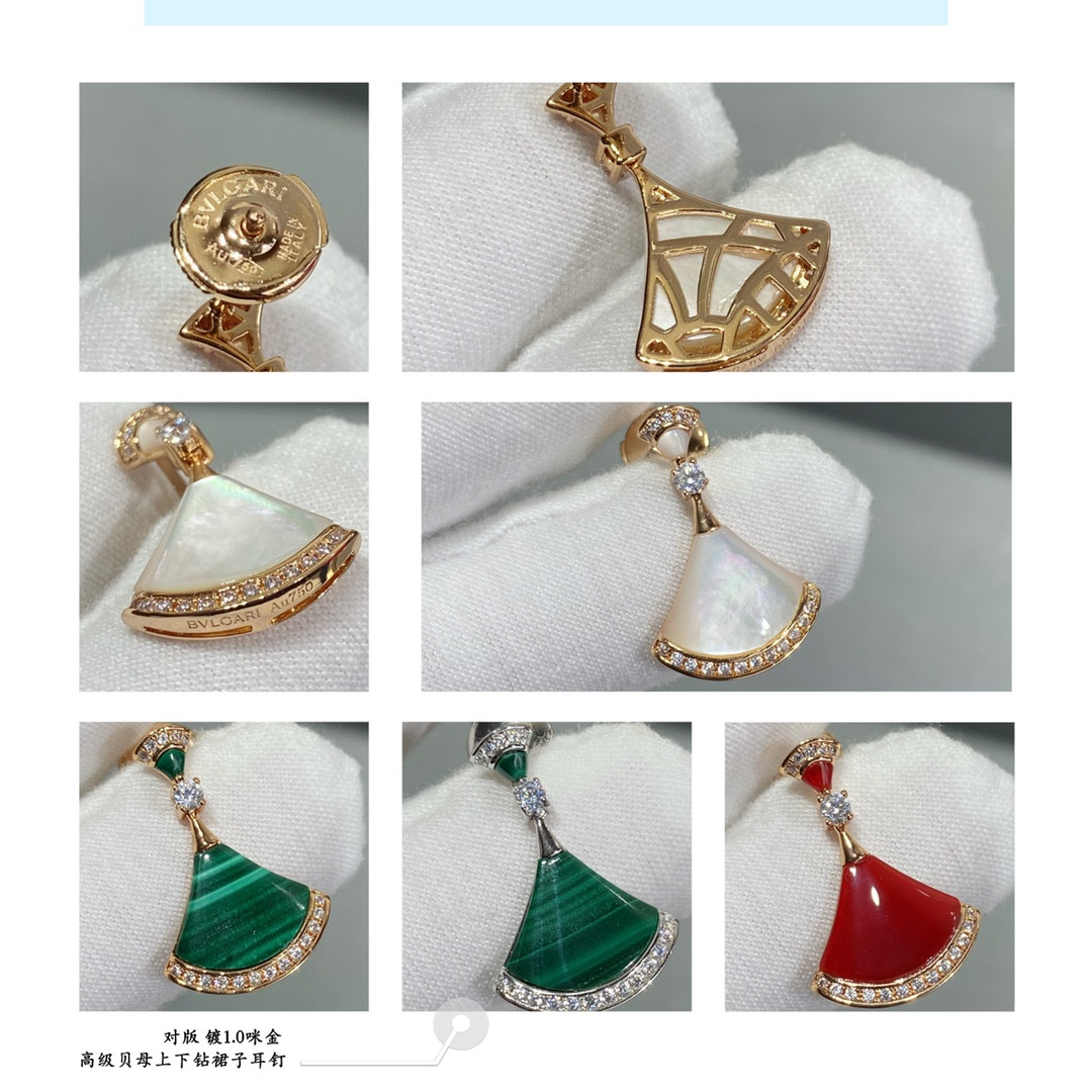 Bvlgari Scalloped skirt with diamonds Earrings