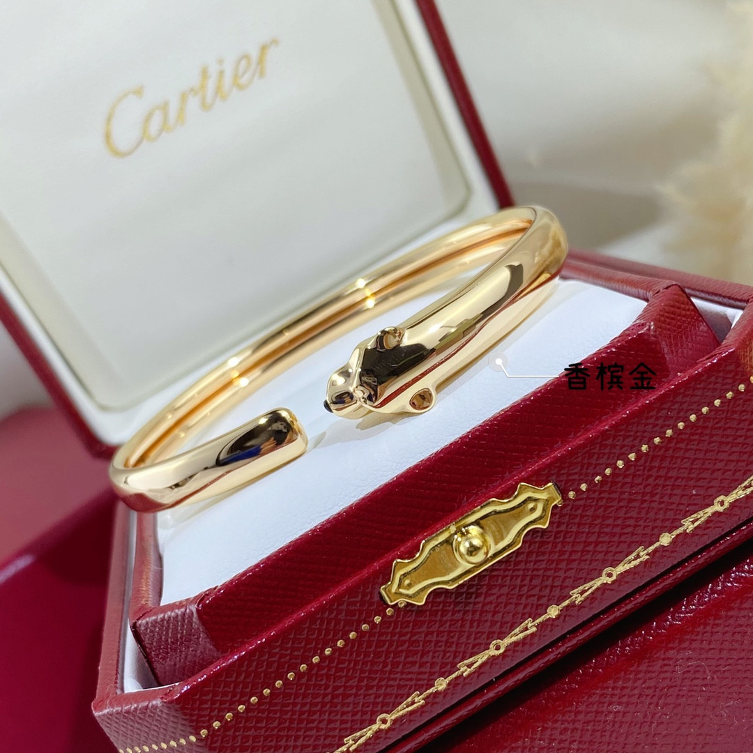 Cartier Slim Polished Leopard Bracelet  16-17