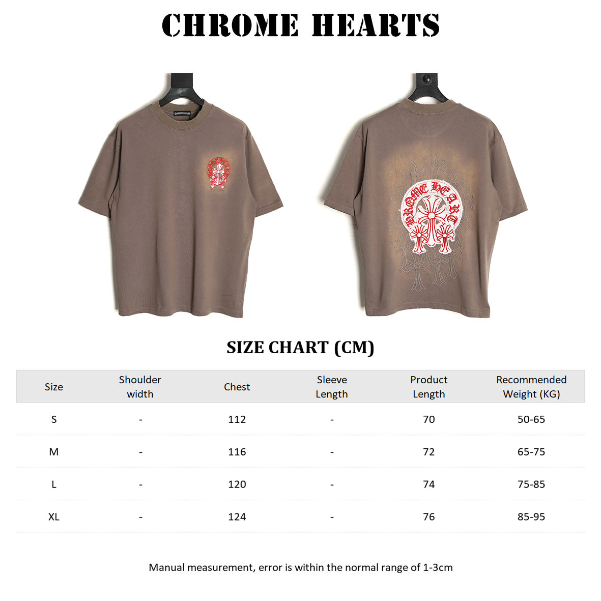 Ch*0me He**ts 25ss short-sleeved t-shirt