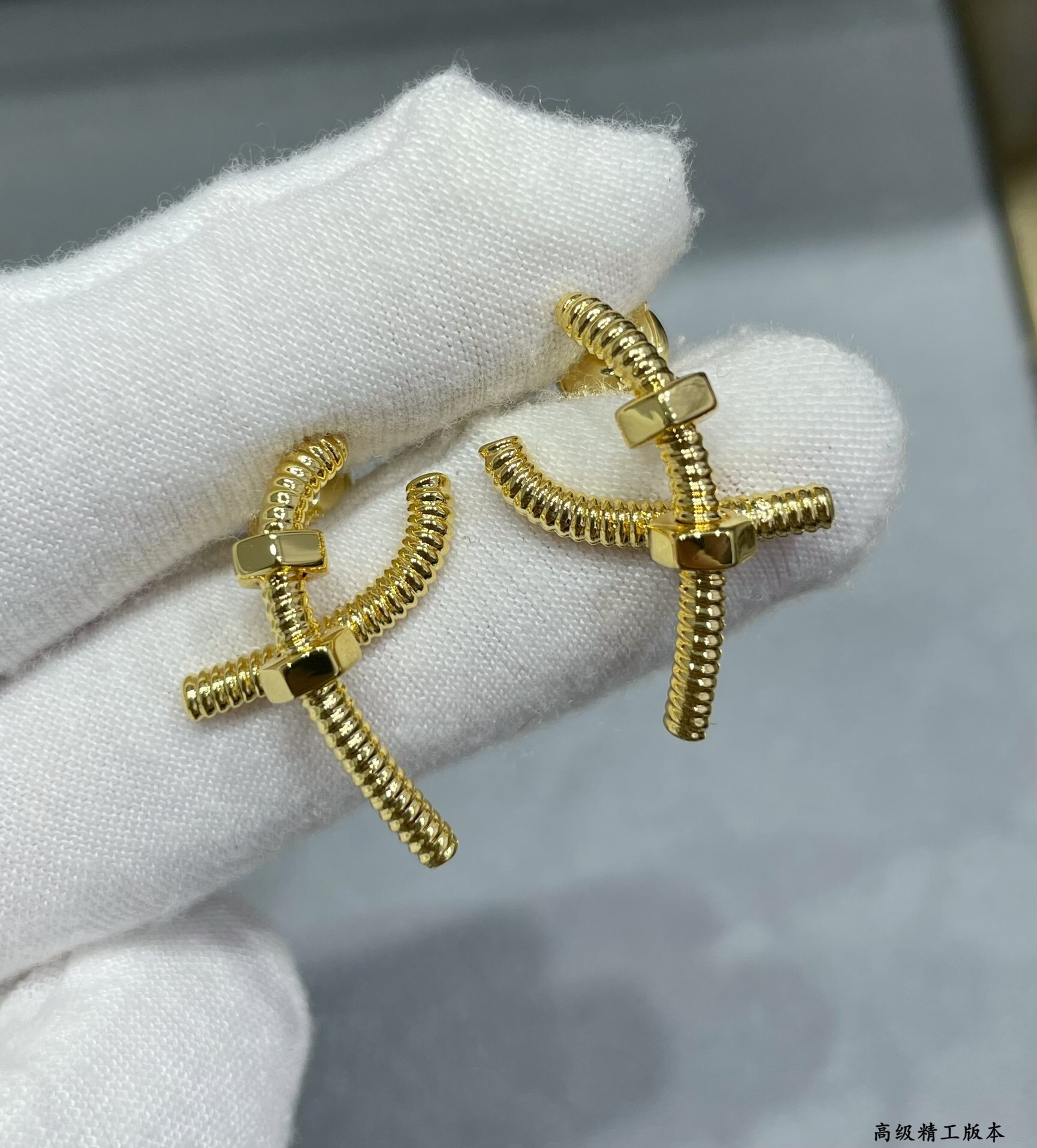 Cartier Cross Screw Earrings