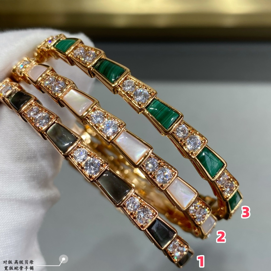 Bvlgari Wide snake bone Bracelet