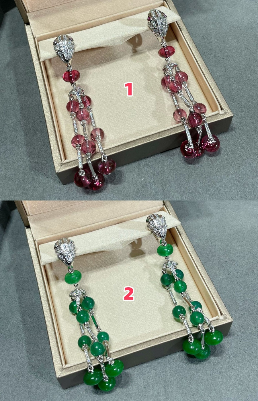 Bvlgari Snake Tassel Earrings