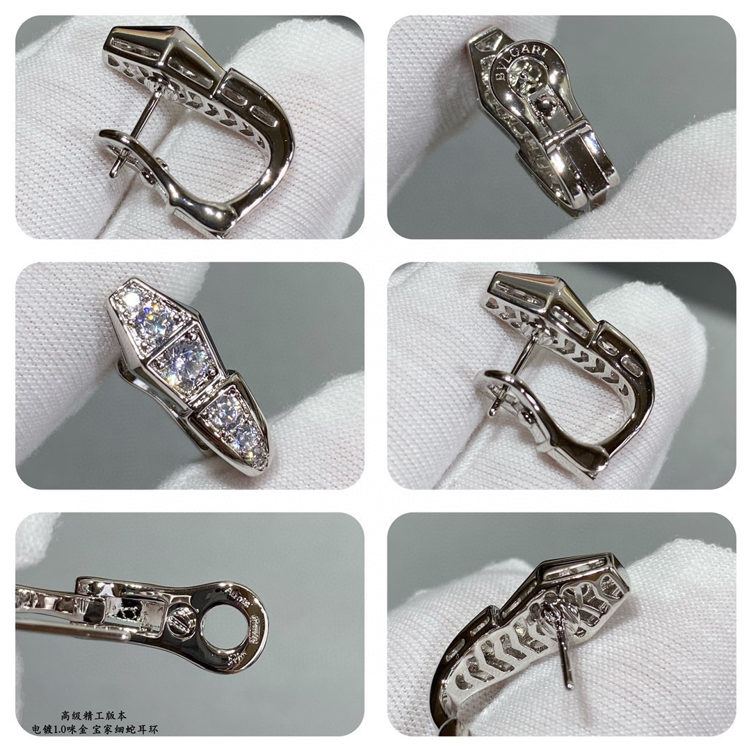 Bvlgari Full of diamond snake Earrings