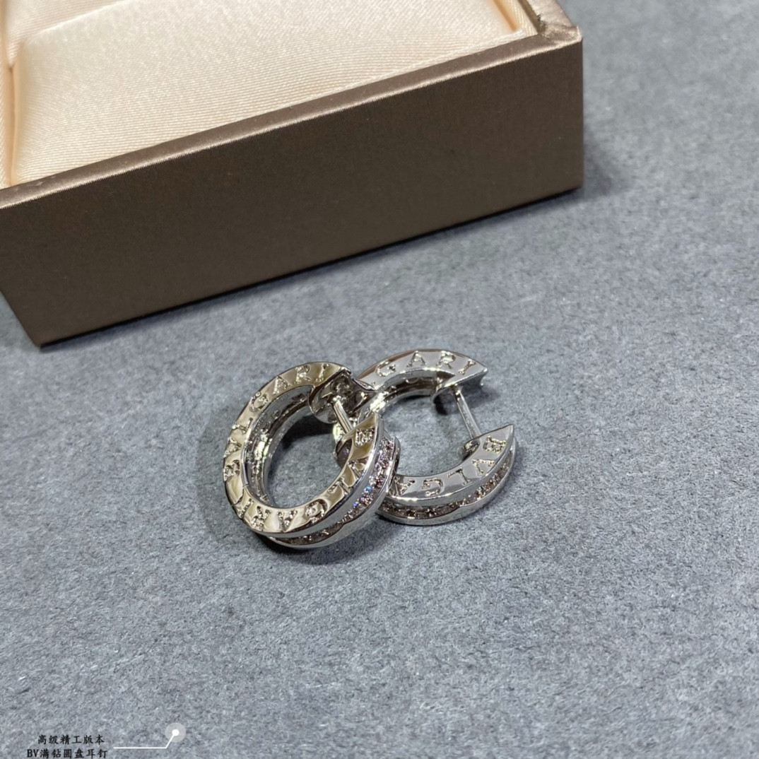Bvlgari Disc full of diamonds Earrings