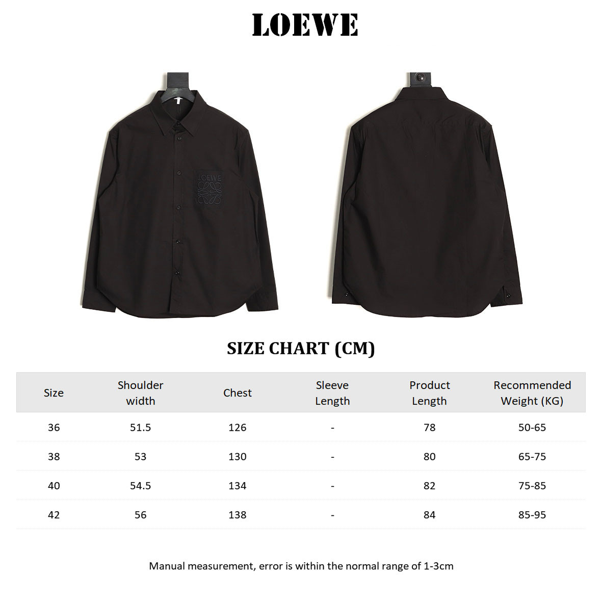 Loewe 25ss Long-sleeved Shirts