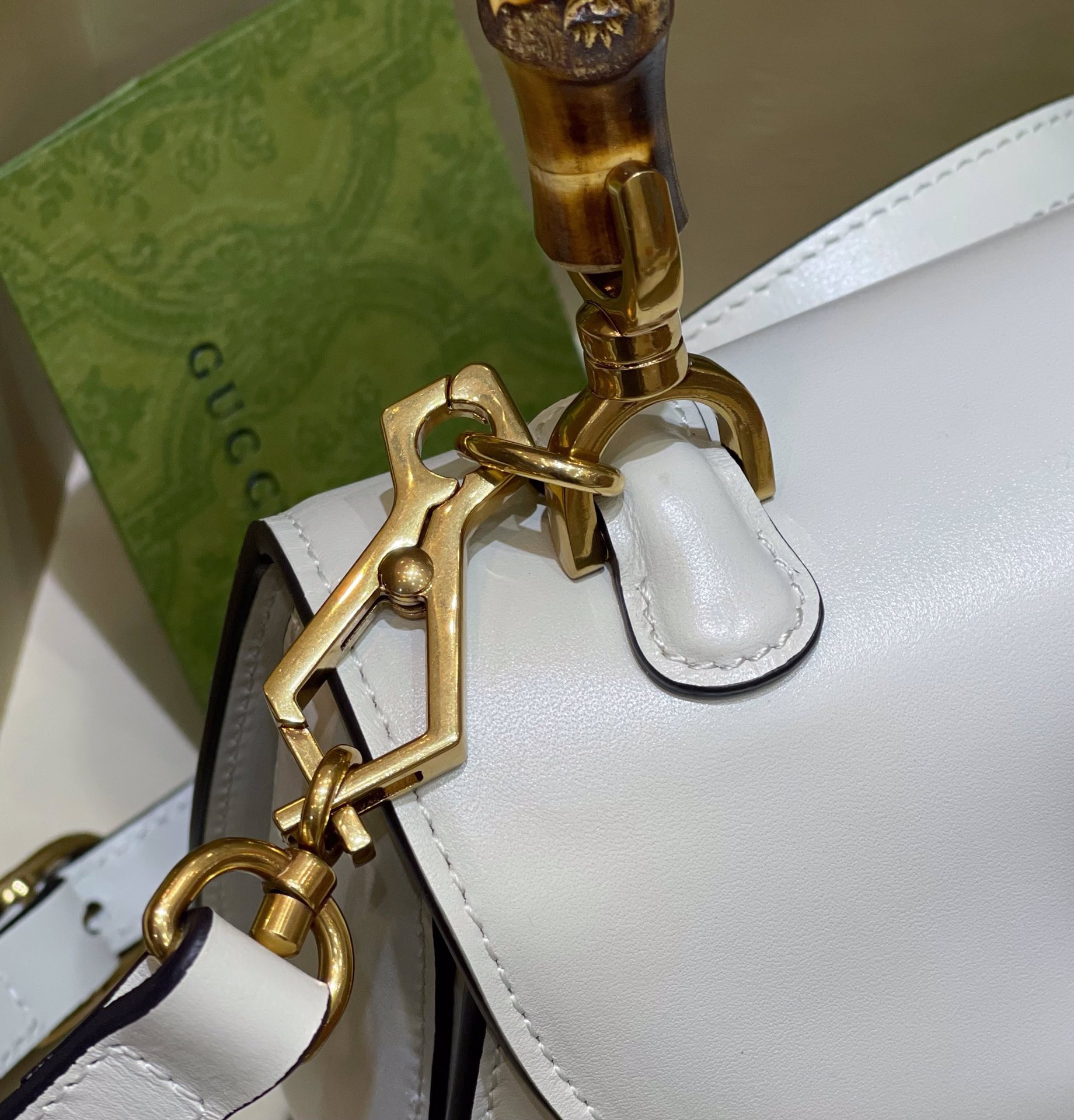 Gucci small bamboo tote