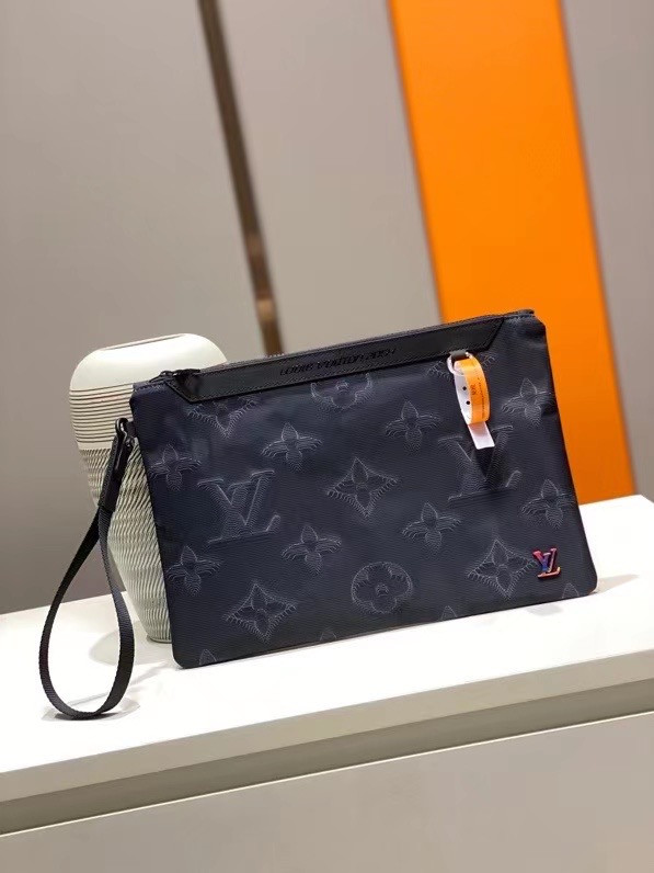 LV LOUIS VUITTON 2054 REVERSIBLE POUCH M80142