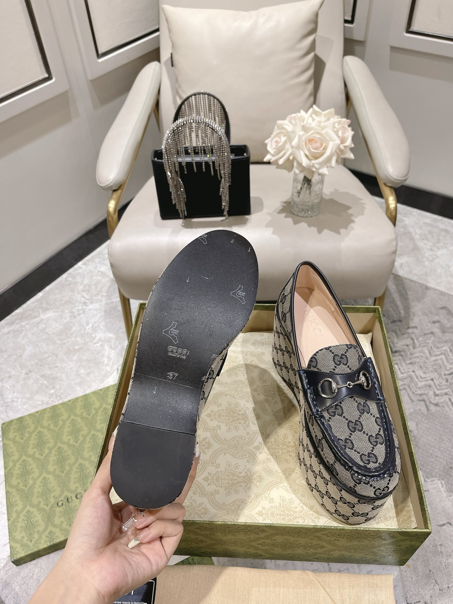 GUCCI HORSEBIT PLATFORM LOAFER