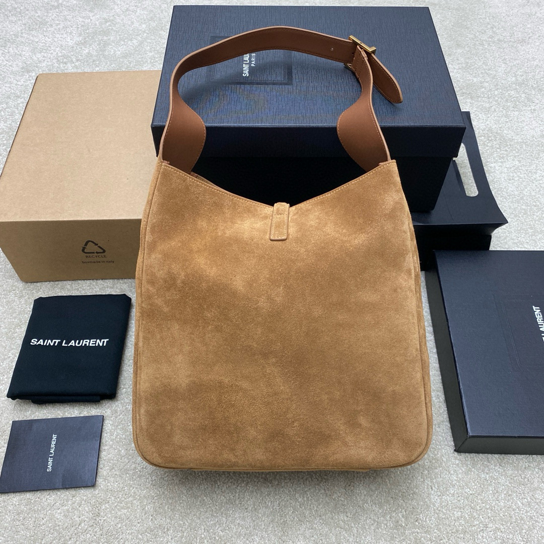 YSL LE 5 À 7 SUPPLE LARGE IN SUEDE 30 X 31 X 13 CM