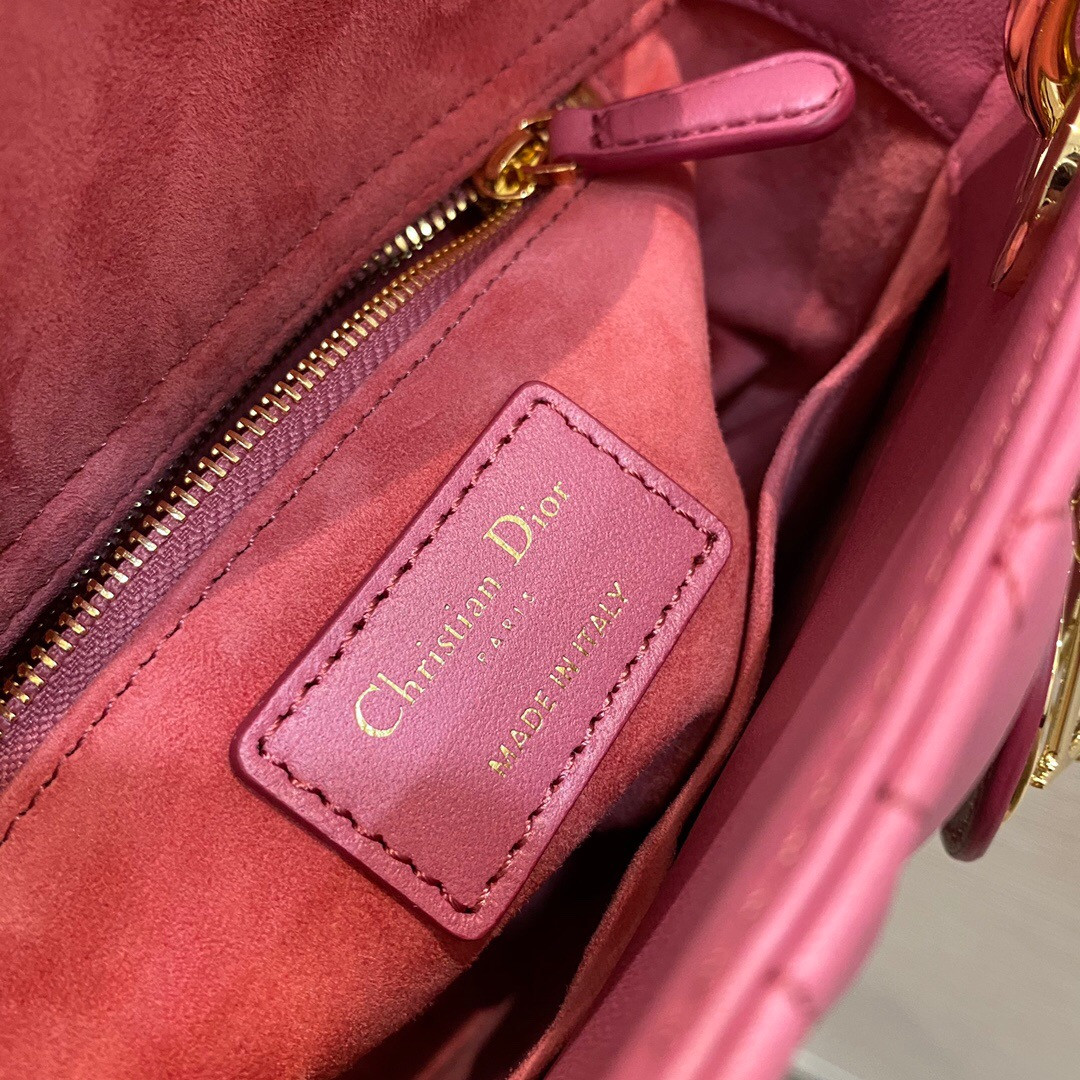 Small Lady Dior Bag 8 x 6.5 x 3 inches