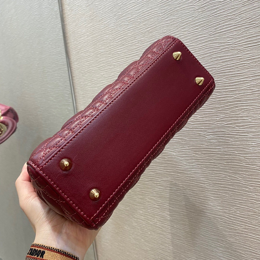 Small Lady Dior Bag 8 x 6.5 x 3 inches