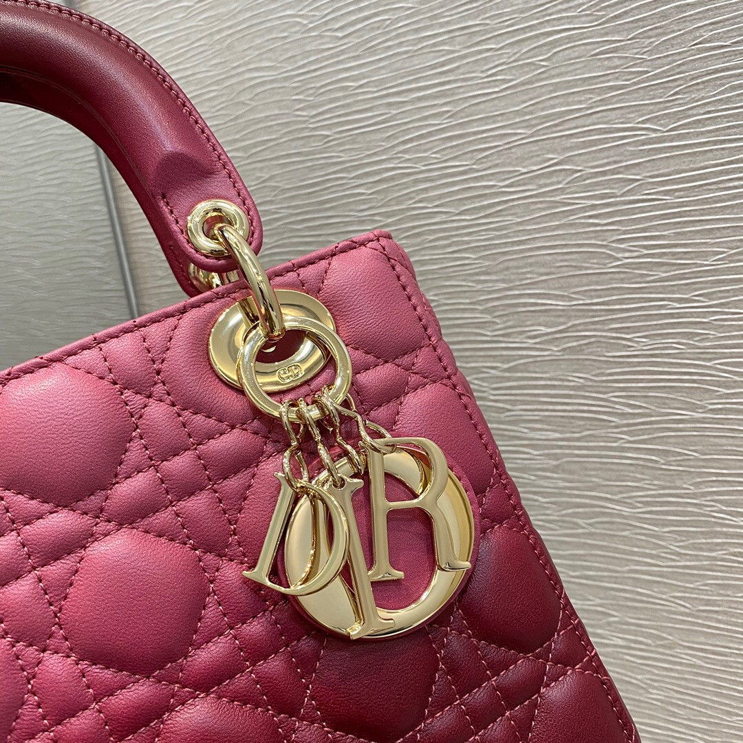 Small Lady Dior Bag 8 x 6.5 x 3 inches