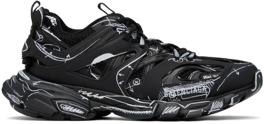 Balenciaga Track Black & White Sneakers