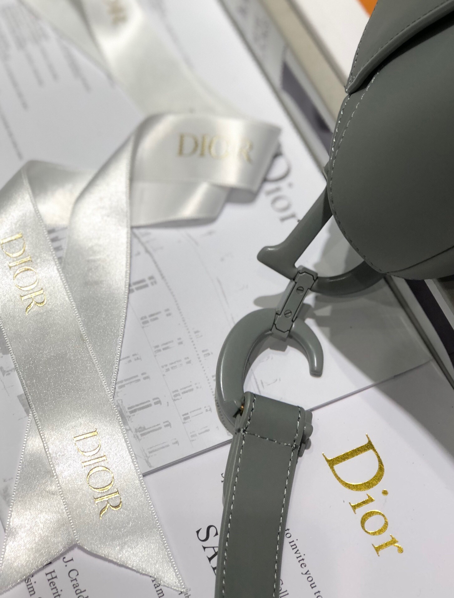 Dior Saddle Bag Placid Blue Smooth Calfskin 25.5x20x6.5cm