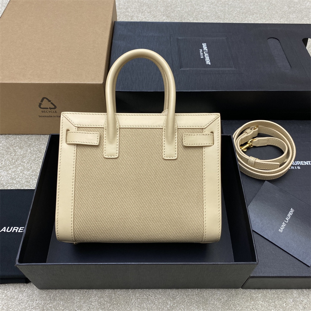YSL SAC DE JOUR NANO IN CANVAS HANDBAG