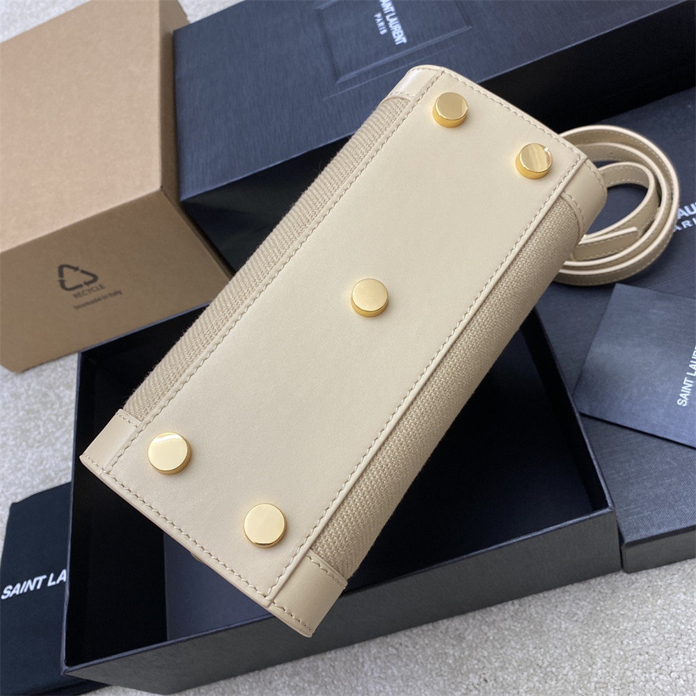 YSL SAC DE JOUR NANO IN CANVAS HANDBAG