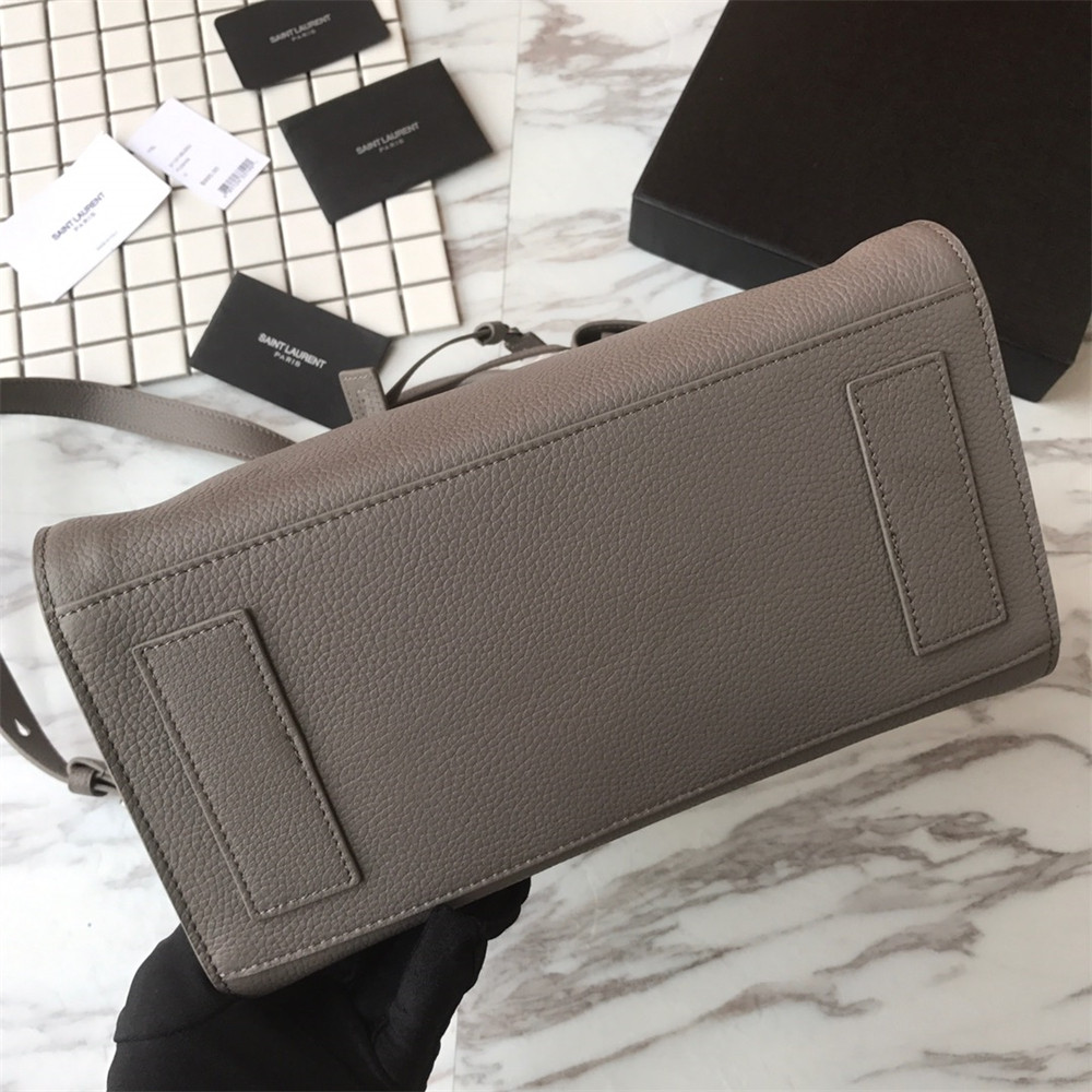 YSL SAC DE JOUR BABY IN GRAINED LEATHER GREY