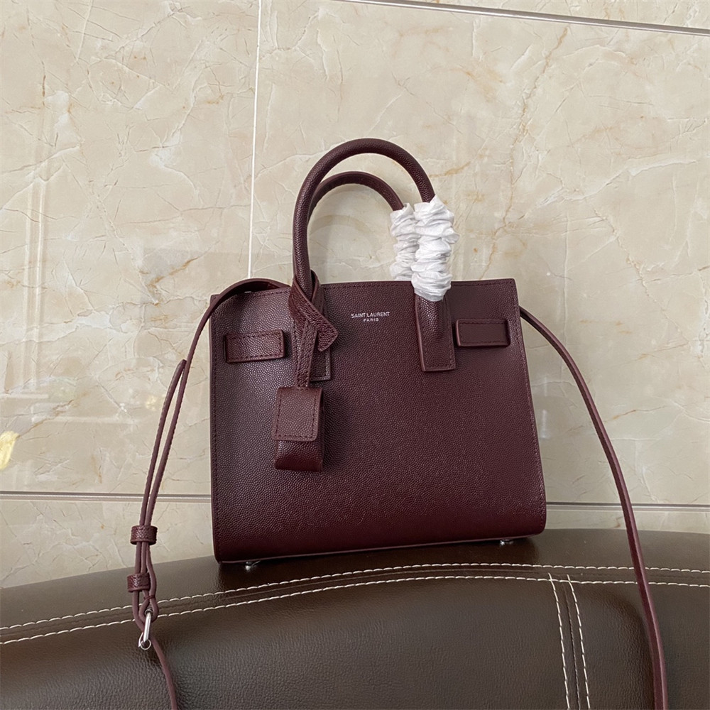 YSL SAC DE JOUR NANO IN GRAINED LEATHER