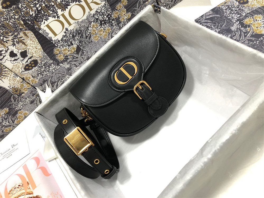 MEDIUM DIOR BOBBY BAG Black Box Calfskin