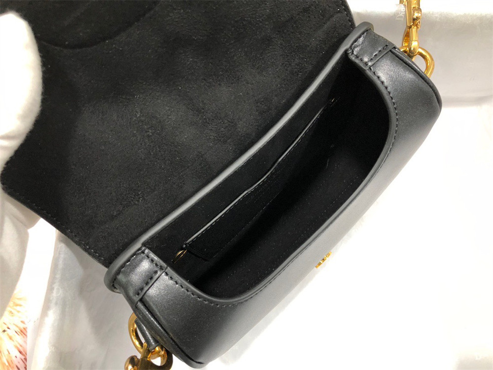 MEDIUM DIOR BOBBY BAG Black Box Calfskin