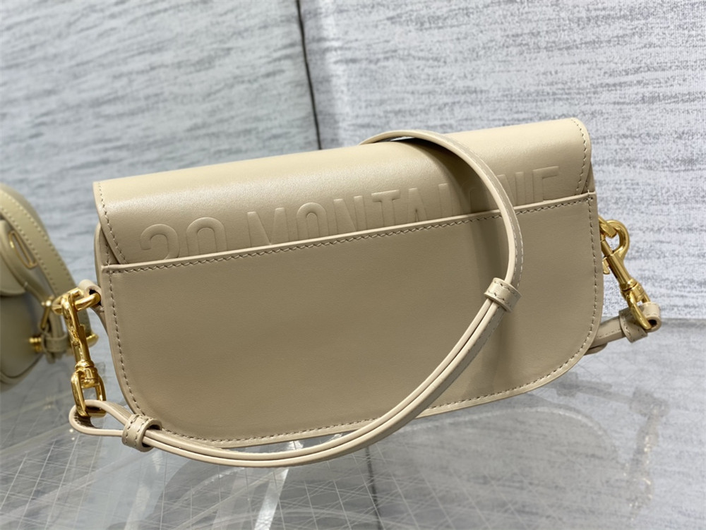 DIOR BOBBY EAST-WEST BAG Sand-Colored Box Calfskin