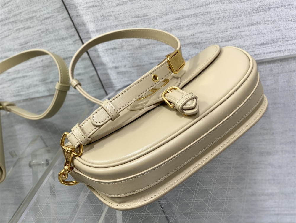 DIOR BOBBY EAST-WEST BAG Sand-Colored Box Calfskin