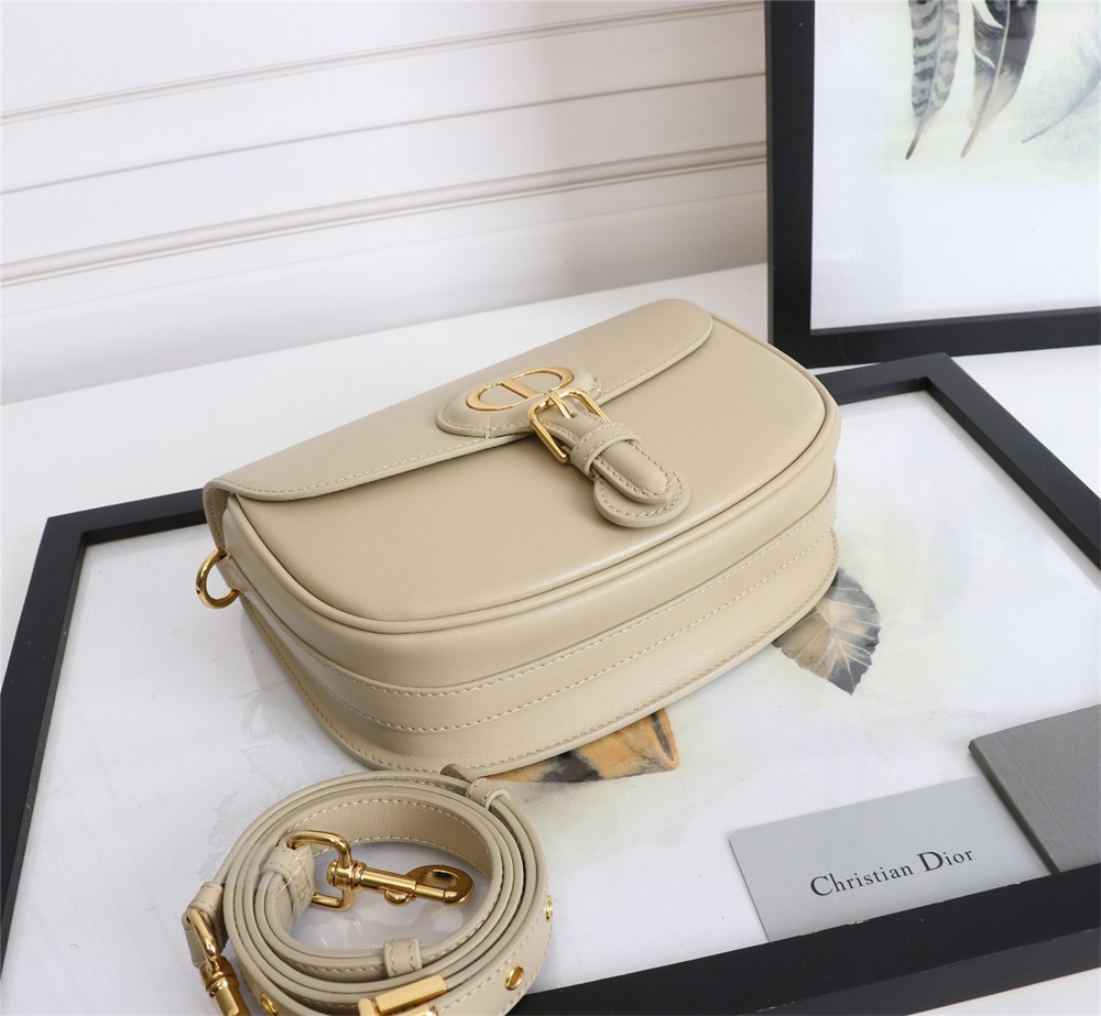 MEDIUM DIOR BOBBY BAG Beige Box Calfskin