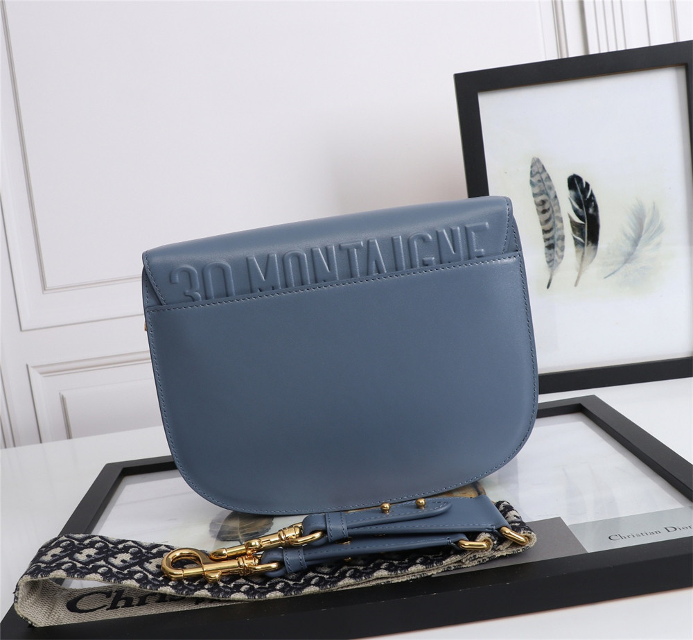 LARGE DIOR BOBBY BAG Blue Box Calfskin