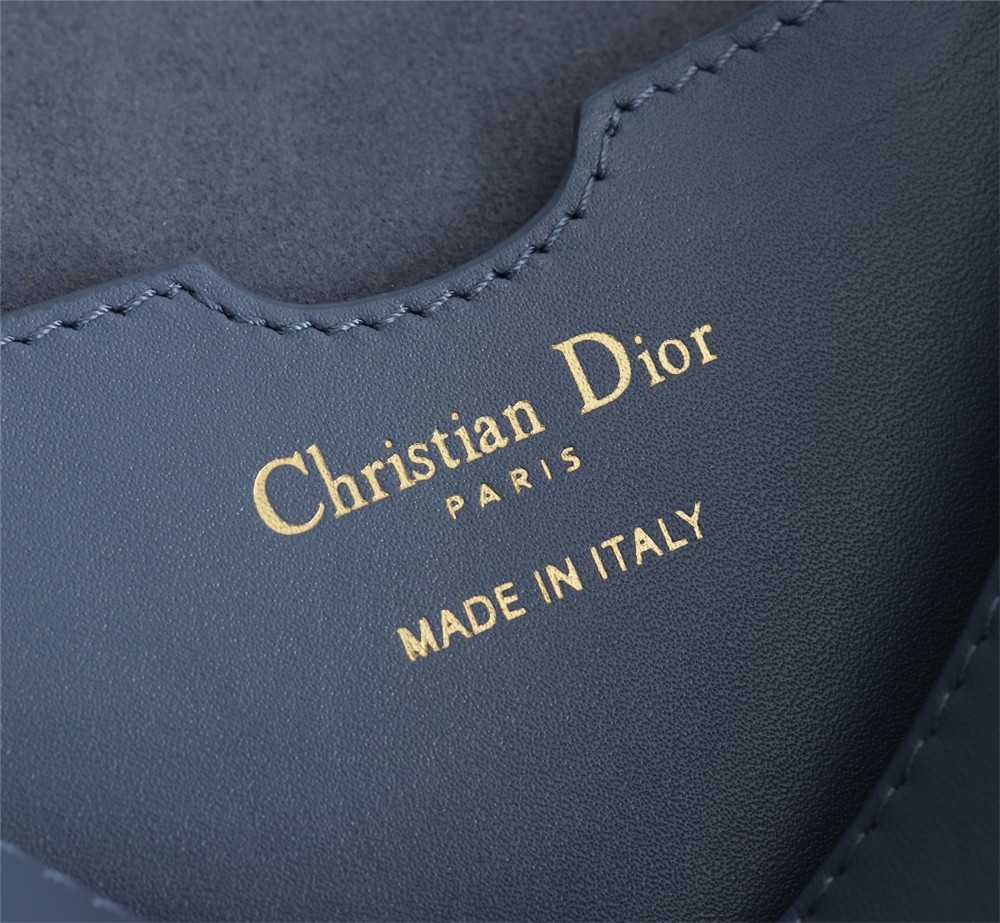 LARGE DIOR BOBBY BAG Blue Box Calfskin