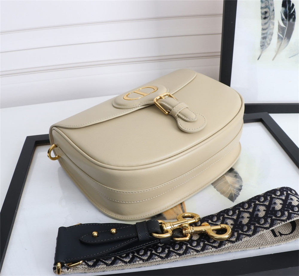 LARGE DIOR BOBBY BAG Beige Box Calfskin