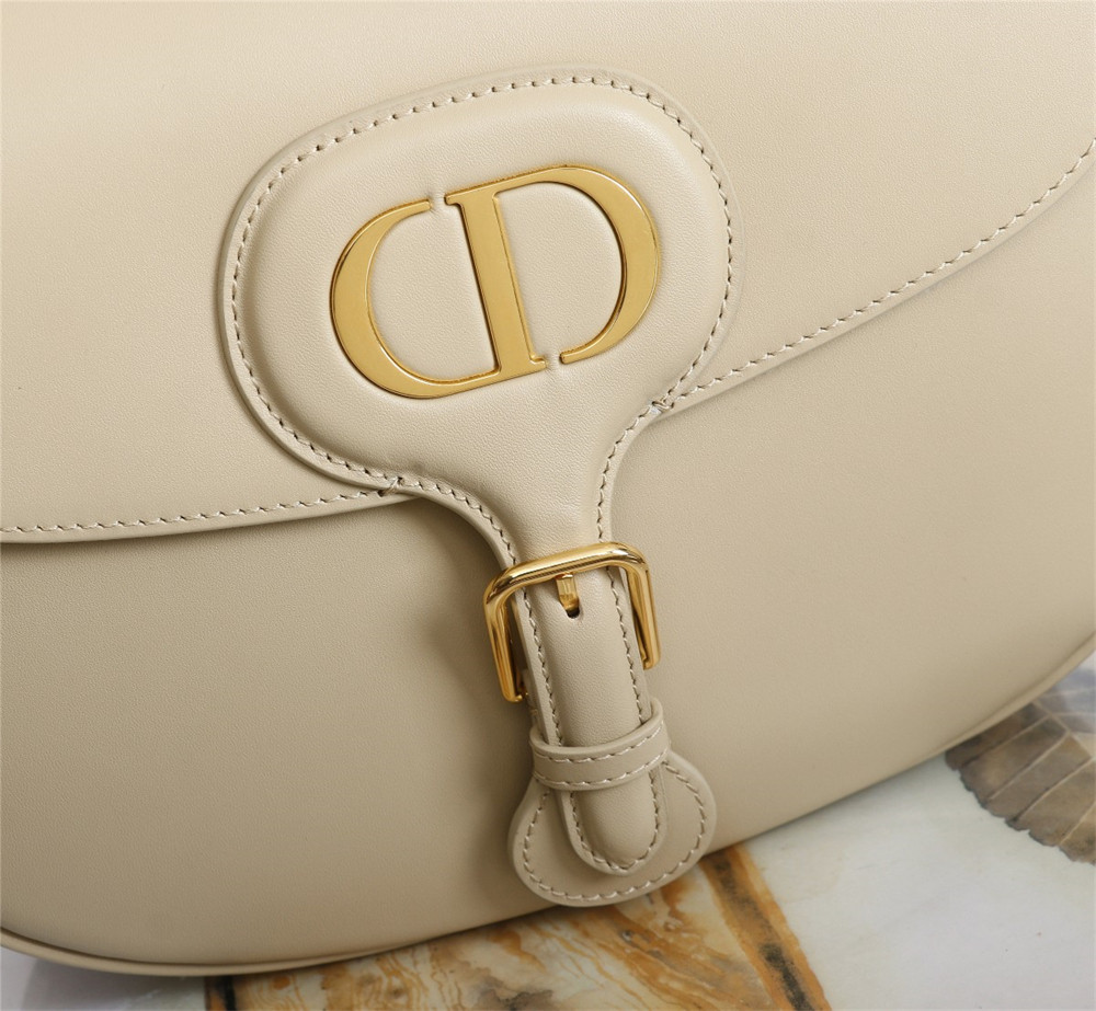 LARGE DIOR BOBBY BAG Beige Box Calfskin