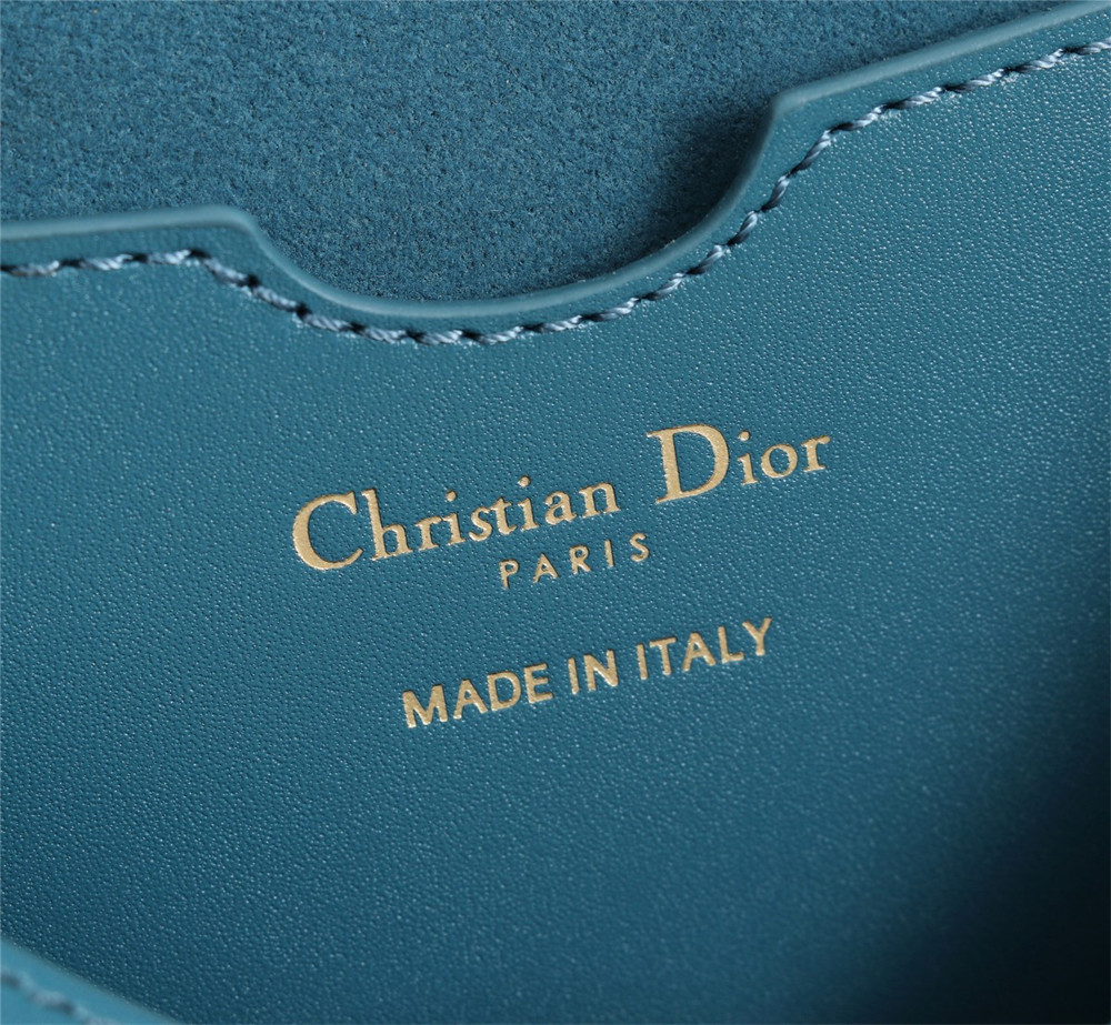 LARGE DIOR BOBBY BAG Navy Box Calfskin