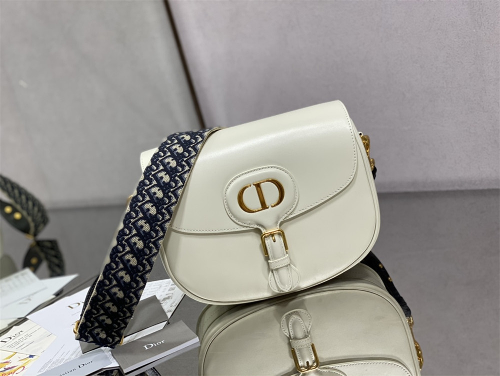 LARGE DIOR BOBBY BAG White Box Calfskin